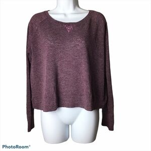 VICTORIA’S Secret Cropped Burnout Top